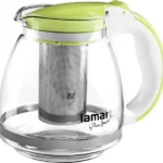 Lamart Τσαγιέρα με Φίλτρο Γυάλινη Πράσινη 1500ml LT7028