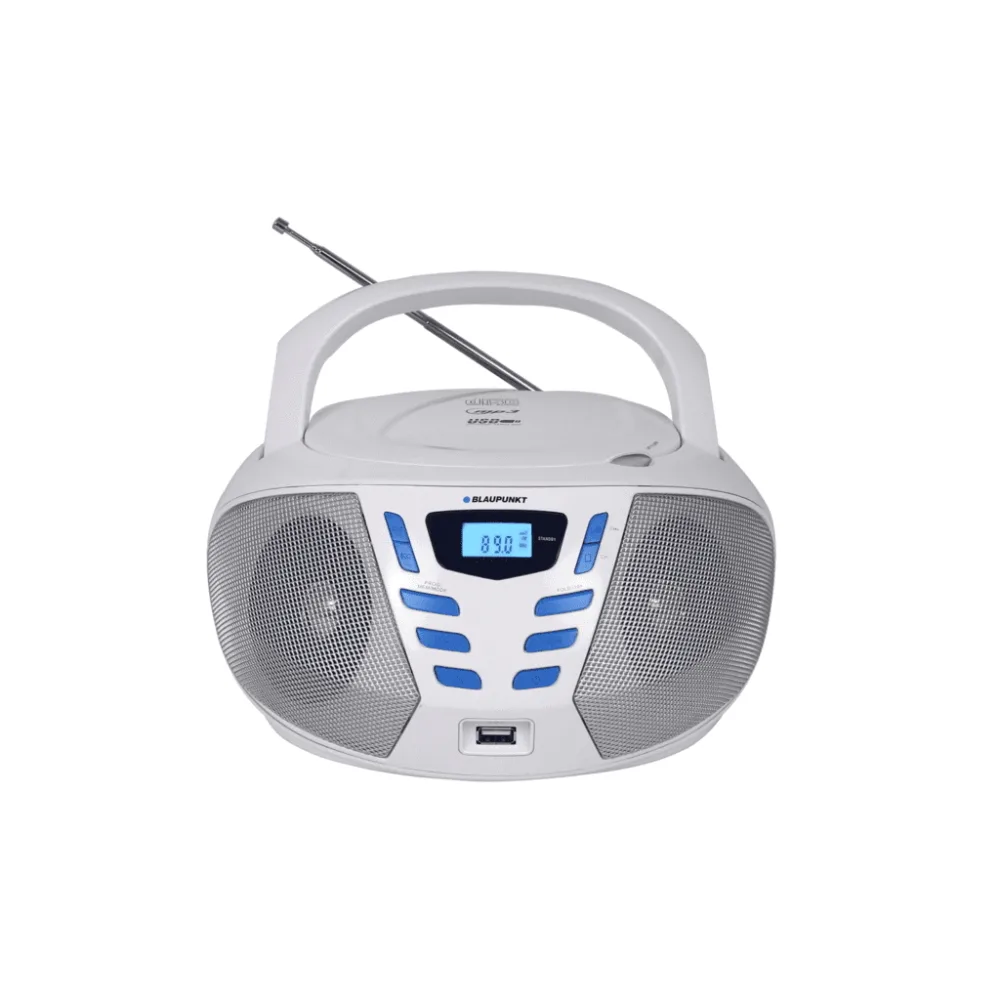20220520114053_blaupunkt_forito_ichosystima_boombox_bb7_me_cd_mp3_usb_radiofono_se_leyko_chroma Blaupunkt Φορητό Ηχοσύστημα Boombox BB7 με CD / MP3 / USB / Ραδιόφωνο σε Λευκό Χρώμα - Image 1