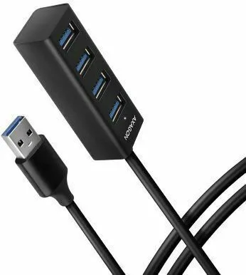 20220628090454_axagon_usb_3_2_hub_4_thyron_me_syndesi_usb_a_hue_m1al Axagon USB 3.2 Hub 4 Θυρών με σύνδεση USB-A (HUE-M1AL) - Image 1
