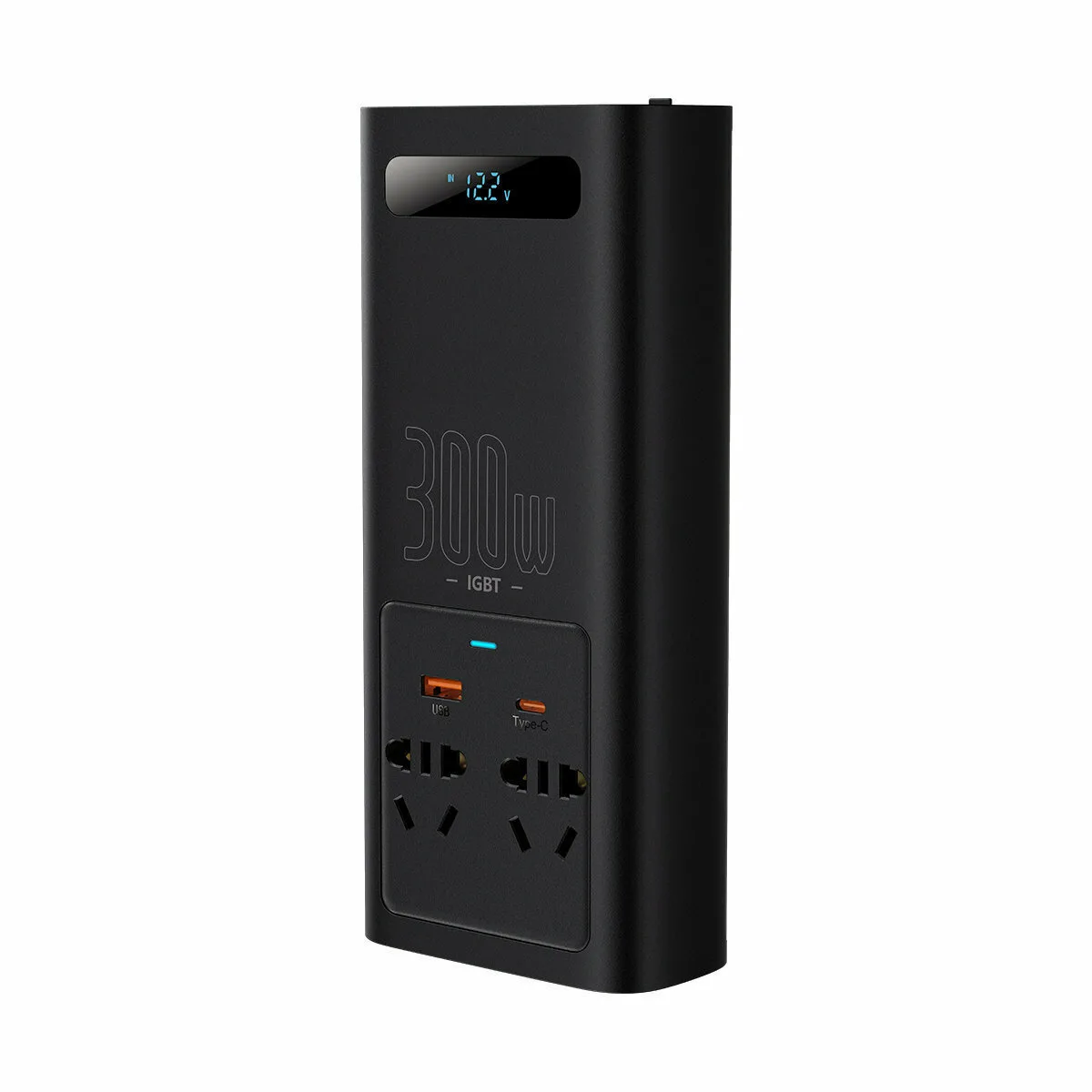 Baseus Inverter Αυτοκινήτου 300W για Μετατροπή 12V DC σε 220V AC με 2xUSB CGNB010101 - Image 1