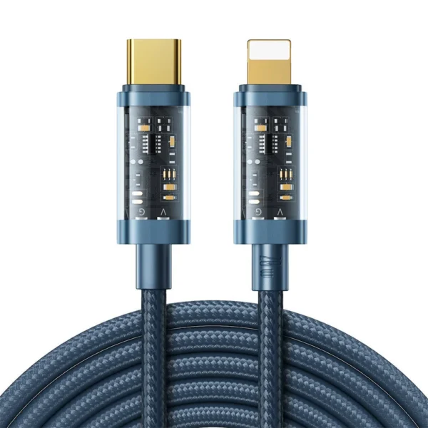 Joyroom S-CL020A20 Braided USB-C to Lightning Cable 20W Μπλε 2m