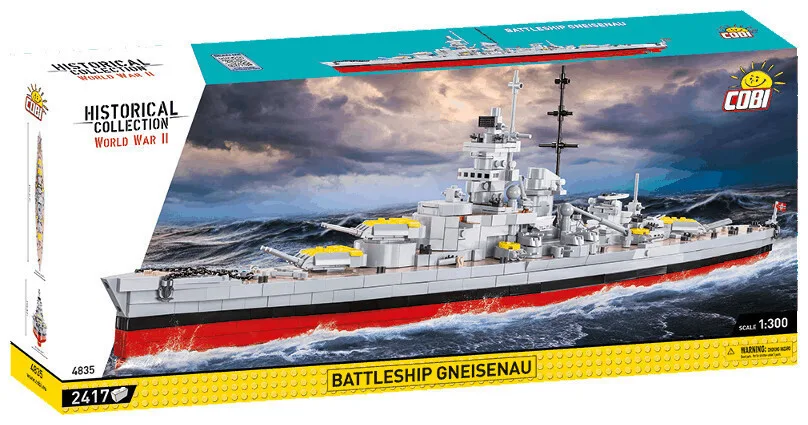 20220909132238_cobi_touvlakia_battleship_gneisenau_gia_9_eton_2417tmch_4835 Cobi Τουβλάκια Battleship Gneisenau για 9+ Ετών 2417τμχ COBI-4835 - Image 1