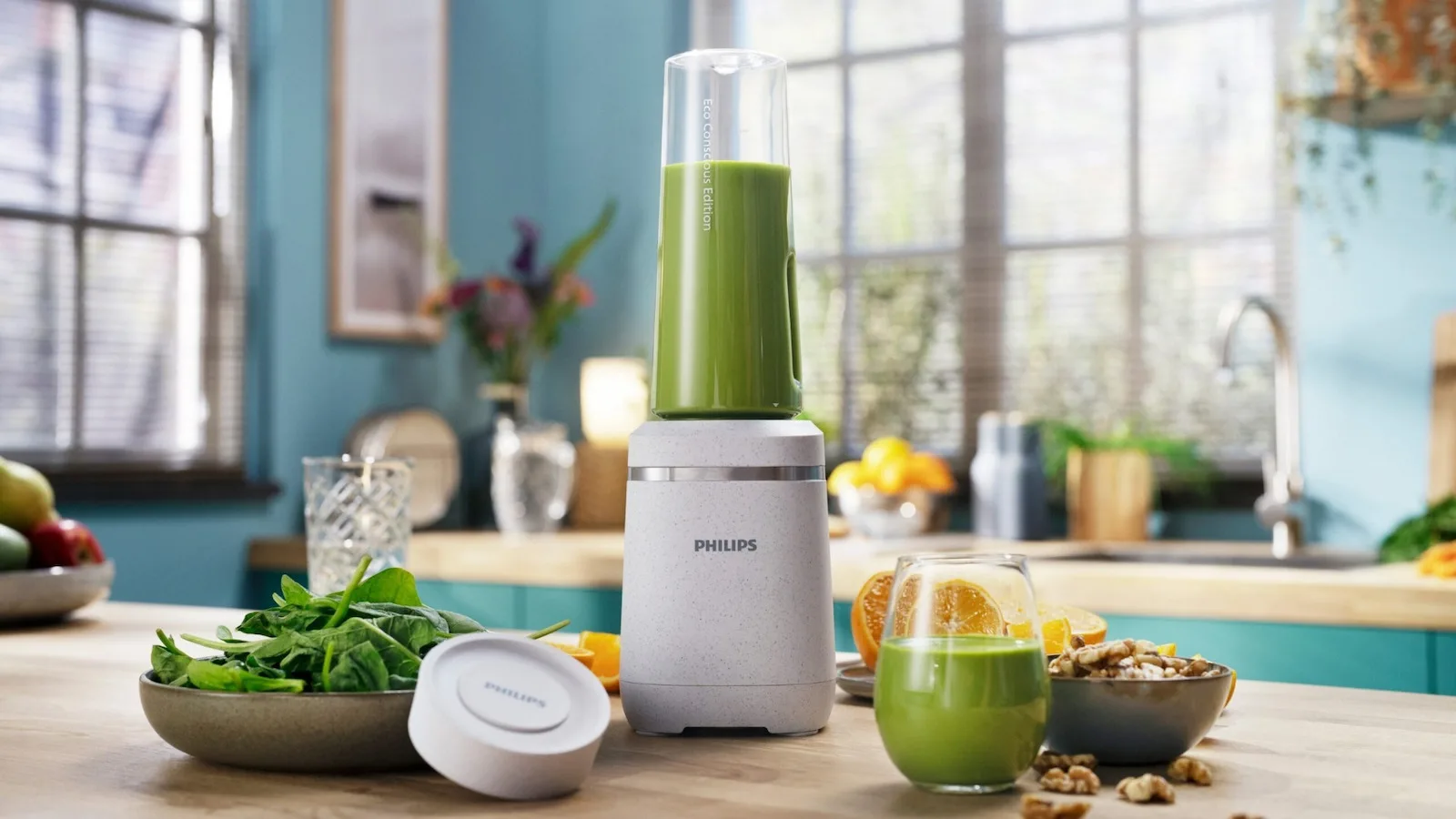 Philips Eco Conscious Edition Μπλέντερ με Κανάτα Tritan 600 ml 350W Λευκό - Image 1