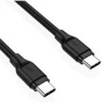Aukey CB-CC1P USB 2.0 Cable USB-C male - USB-C 60W Μαύρο 1m