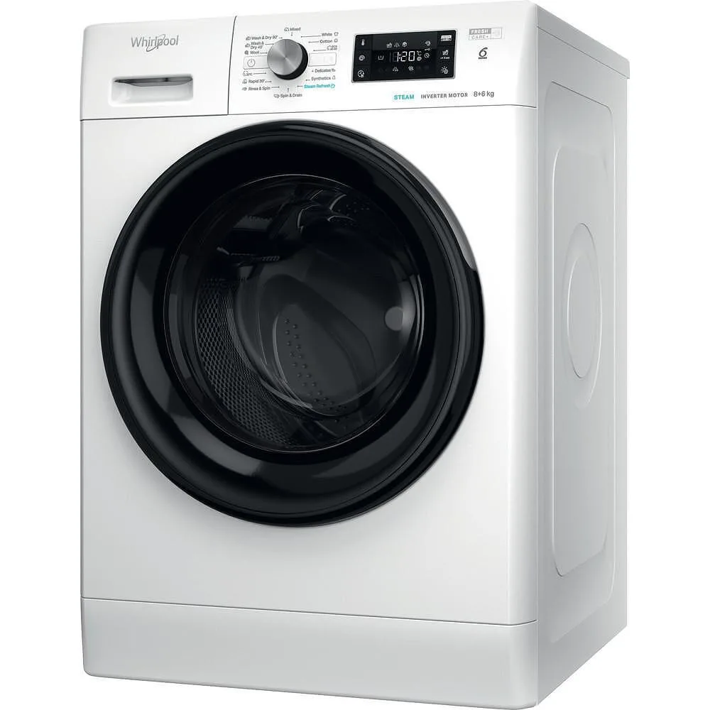 Whirlpool FFWDB 864349 BV EE Πλυντήριο-Στεγνωτήριο Ρούχων 8kg/6kg Ατμού 1400 Στροφές - Image 1