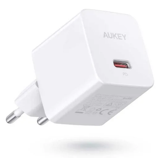 Aukey Φορτιστής Χωρίς Καλώδιο με Θύρα USB-C 20W Power Delivery Λευκός (PA-Y20S Minima) - Image 1