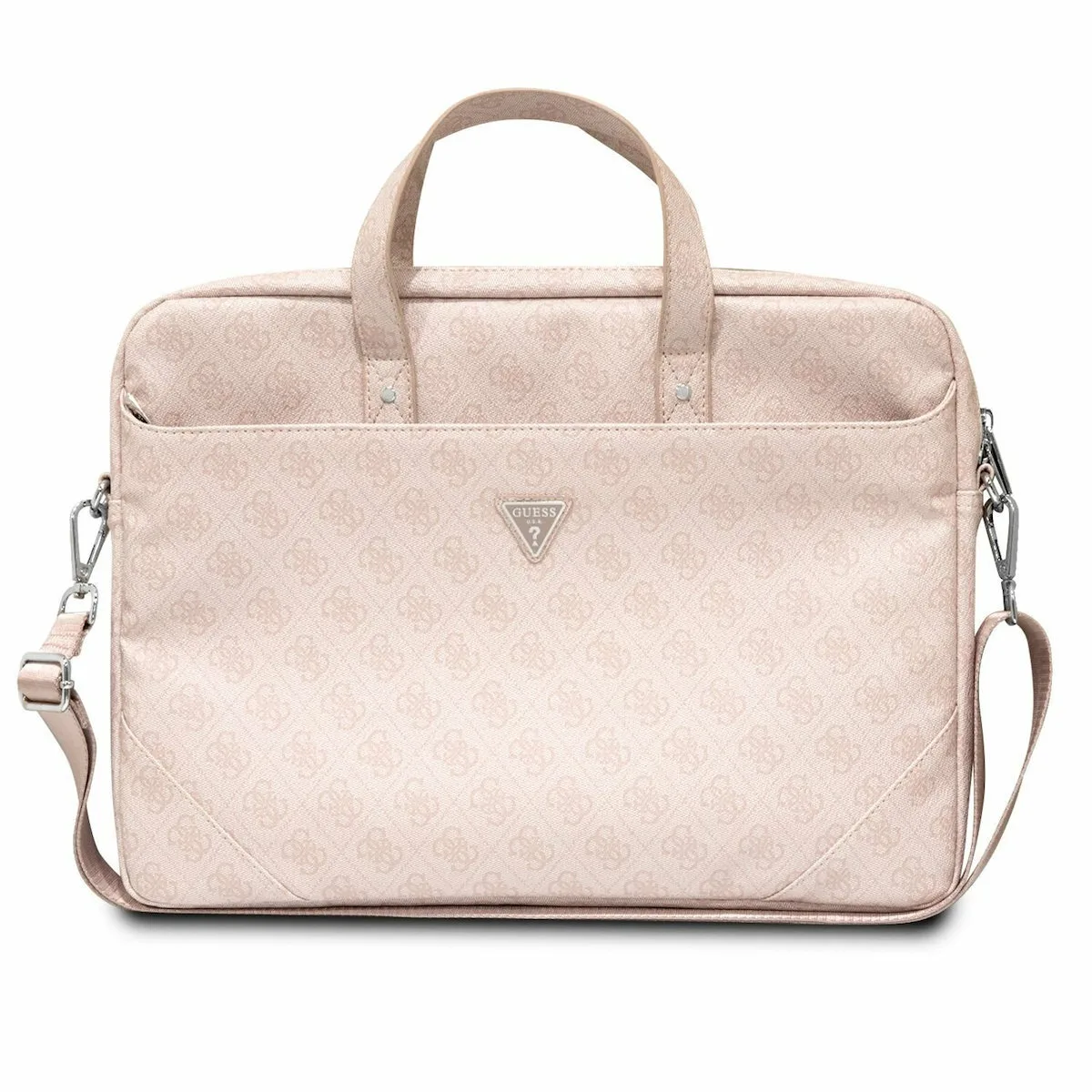 Guess Saffiano 4G Τσάντα Ώμου / Χειρός για Laptop 16" σε Ροζ χρώμα - Image 1
