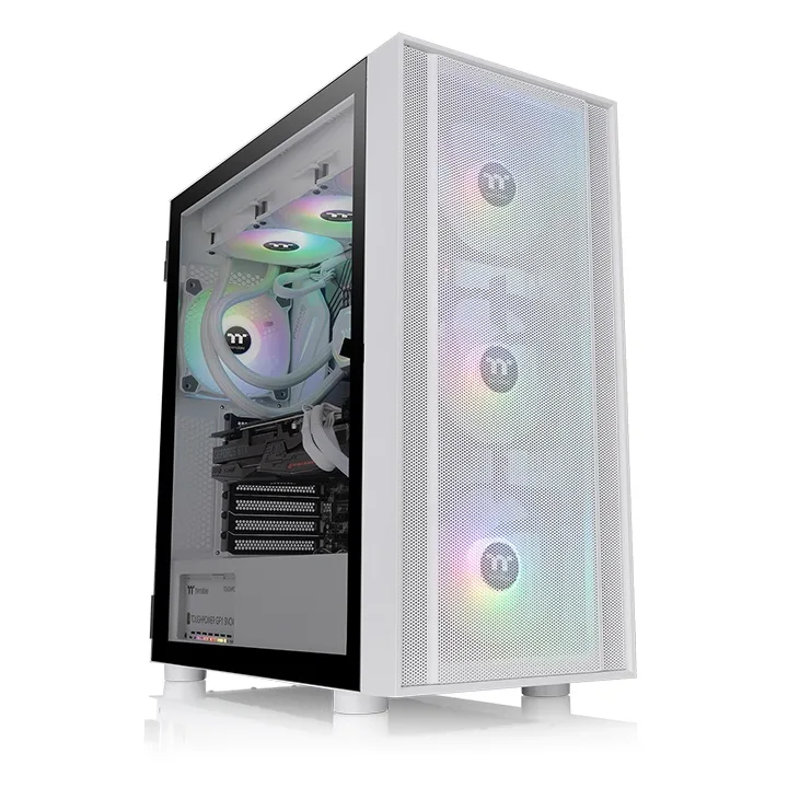 Thermaltake H570 TG ARGB Gaming Midi Tower Κουτί Υπολογιστή με Πλαϊνό Παράθυρο Λευκό - Image 1