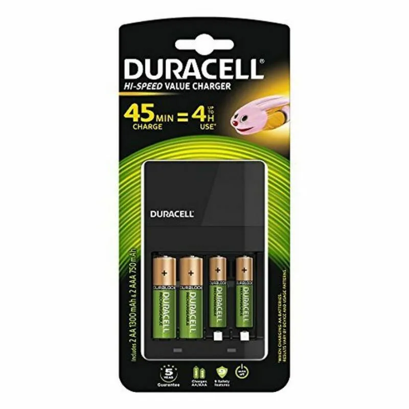 20221017104046_duracell_cef14_fortistis_4_mpatarion_ni_mh_megethous_aa_aaa_set_me_2x_aa_1300mah_2x_aaa_750mah Duracell CEF14 Φορτιστής 4 Μπαταριών Ni-MH Μεγέθους AA/AAA Σετ με 2x AA 1300mAh + 2x AAA 1700mAh - Image 1