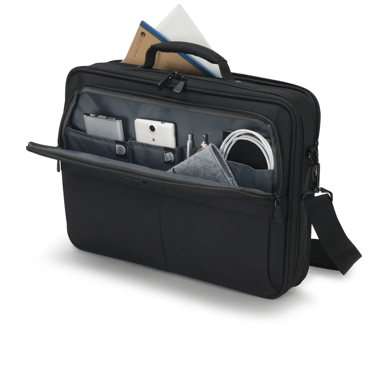 20221024150953_dicota_eco_multi_plus_scale_tsanta_omou_cheiros_gia_laptop_15_6_se_mayro_chroma Dicota Eco Multi Plus SCALE Τσάντα Ώμου / Χειρός για Laptop 15.6" σε Μαύρο χρώμα - Image 1