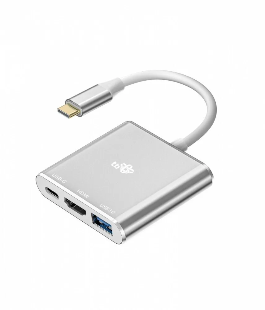 20221111162018_tb_energy_metatropeas_usb_c_male_se_hdmi_usb_a_usb_c_female_asimi_aktbxvau3hmpdav Tb Energy Μετατροπέας USB-C male σε HDMI / USB-A / USB-C female Ασημί (AKTBXVAU3HMPDAV) - Image 1