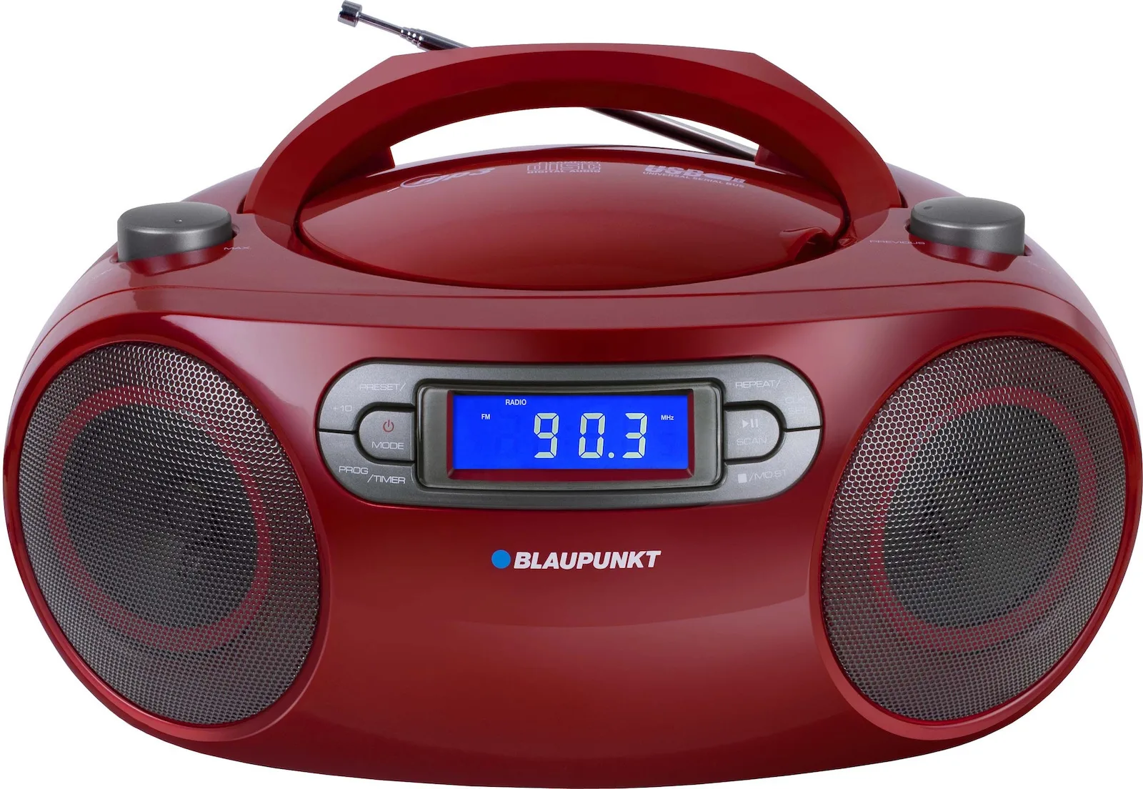 20221122160154_blaupunkt_forito_ichosystima_boombox_bb18rd_bb18rd_me_cd_mp3_usb_radiofono_se_kokkino_chroma Blaupunkt Φορητό Ηχοσύστημα Boombox BB18RD BB18RD με CD / MP3 / USB / Ραδιόφωνο σε Κόκκινο Χρώμα - Image 1