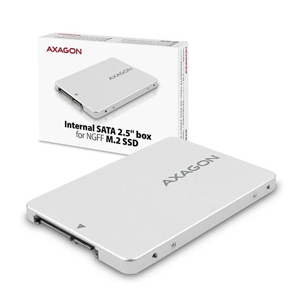 20221124162614_cc965c16 Axagon Θήκη για Σκληρό Δίσκο M.2 SATA III με σύνδεση SATA σε Ασημί χρώμα RSS-M2SD - Image 1