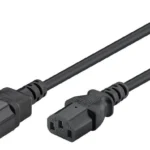 Goobay IEC C14 - IEC C13 Cable 1m Μαύρο 95125
