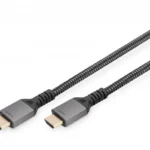 Digitus Braided Cable HDMI male - HDMI male 3m Μαύρο DB-330200-030-S
