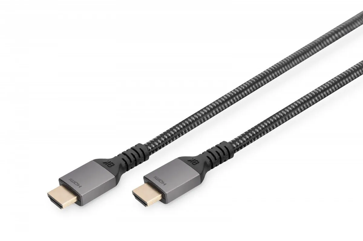 Digitus Braided Cable HDMI male - HDMI male 3m Μαύρο DB-330200-030-S - Image 1