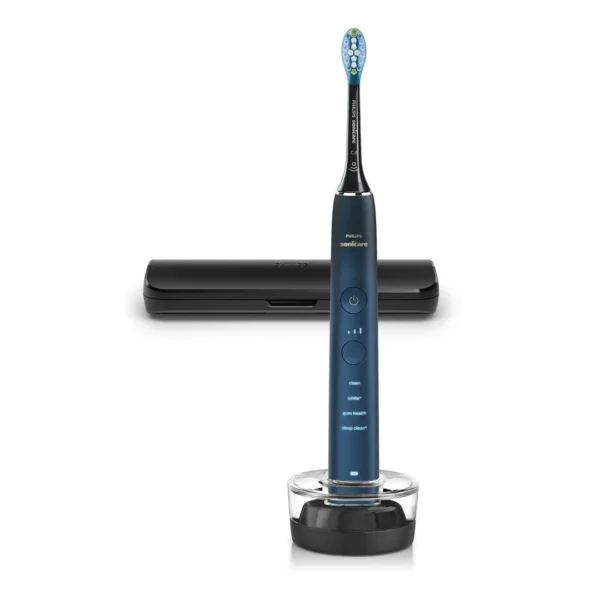 Philips Sonicare DiamondClean 9000 Ηλεκτρική Οδοντόβουρτσα με Χρονομετρητή, Αισθητήρα Πίεσης και Θήκη Ταξιδίου Black Blue