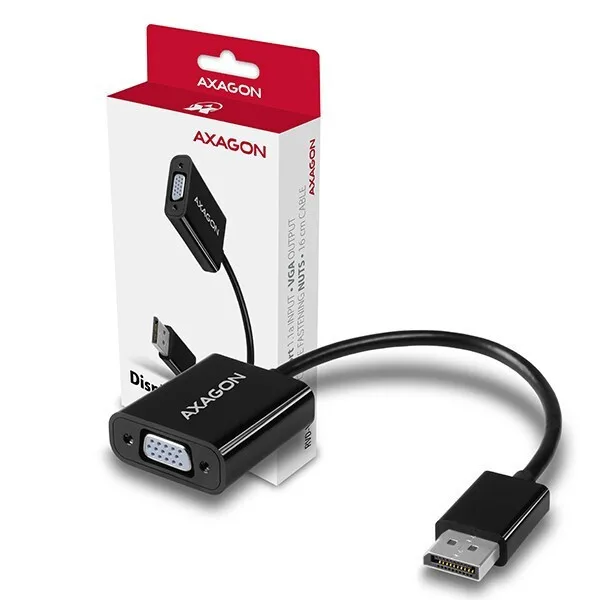 20221205153052_axagon_rvd_vgn_metatropeas_displayport_male_se_vga_female Axagon RVD-VGN Μετατροπέας DisplayPort male σε VGA female 1τμχ - Image 1