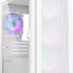 Montech AIR 100 ARGB Gaming Mini Tower Κουτί Υπολογιστή με Πλαϊνό Παράθυρο Λευκό