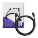 Qoltec USB 3.1 Cable USB-C male - USB-C male Μαύρο 2.5m (52352)
