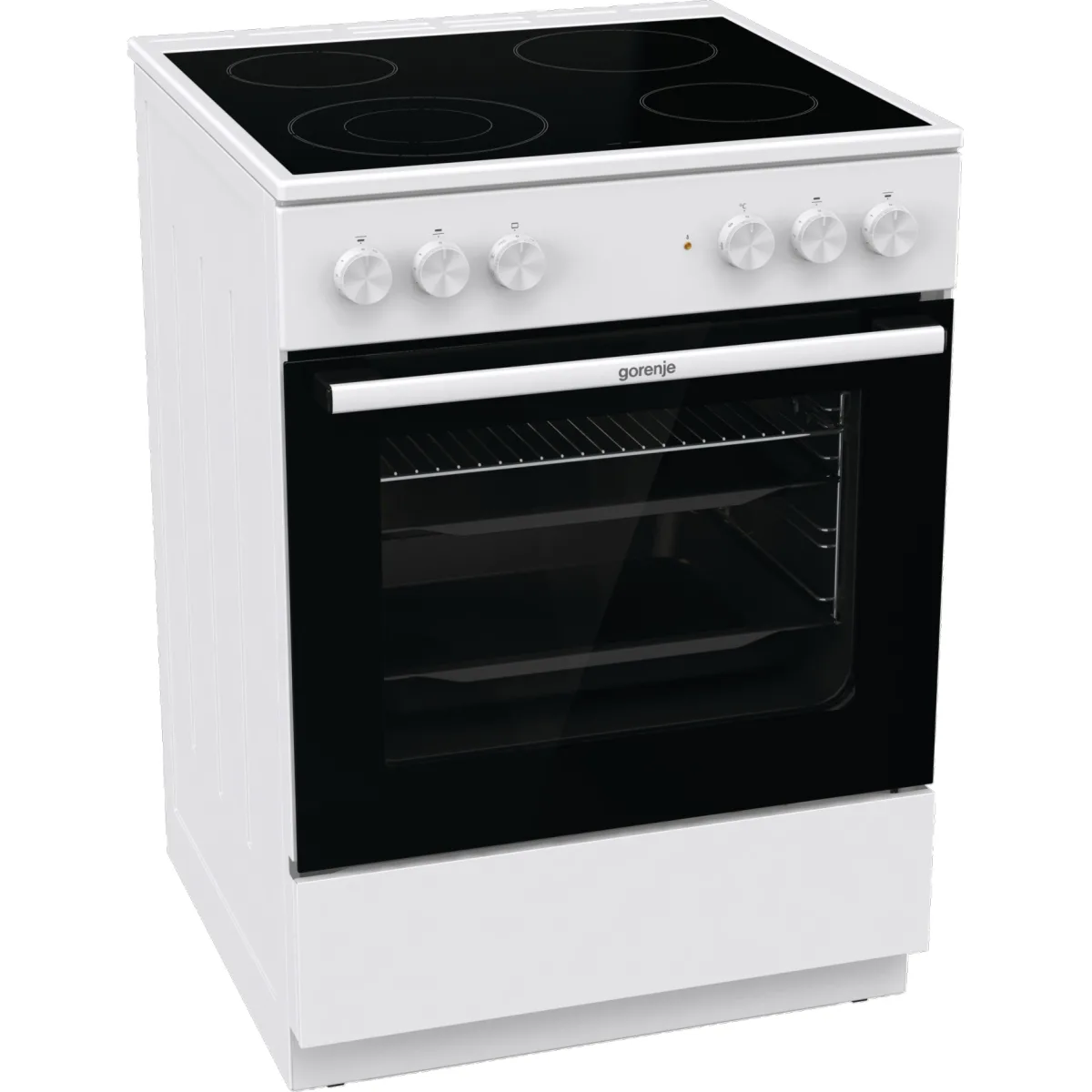 Gorenje GEC6A41WC Κουζίνα 71lt με Κεραμικές Εστίες Π60εκ. Λευκή - Image 1