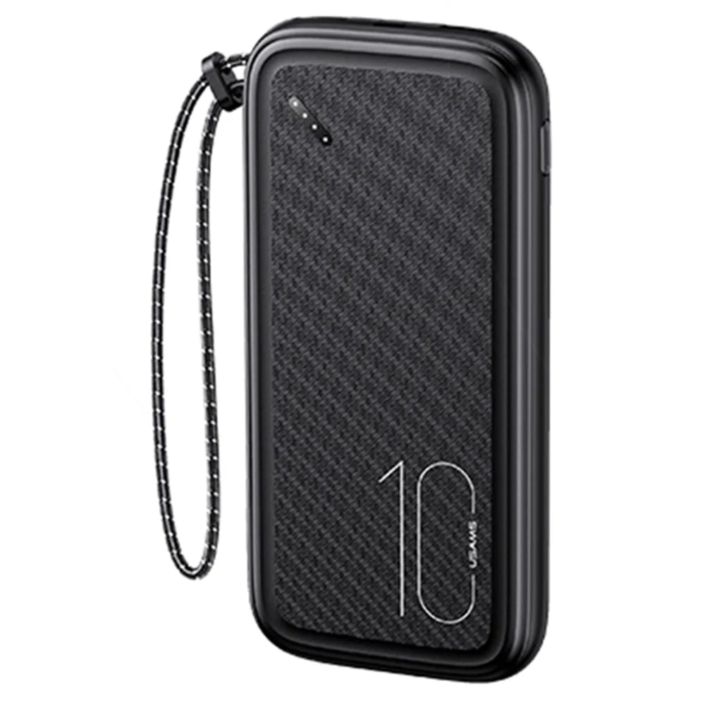 20230112140732_usams_pb56_power_bank_10000mah_me_2_thyres_usb_a_mayro Usams PB56 Power Bank 10000mAh με 2 Θύρες USB-A Μαύρο - Image 1