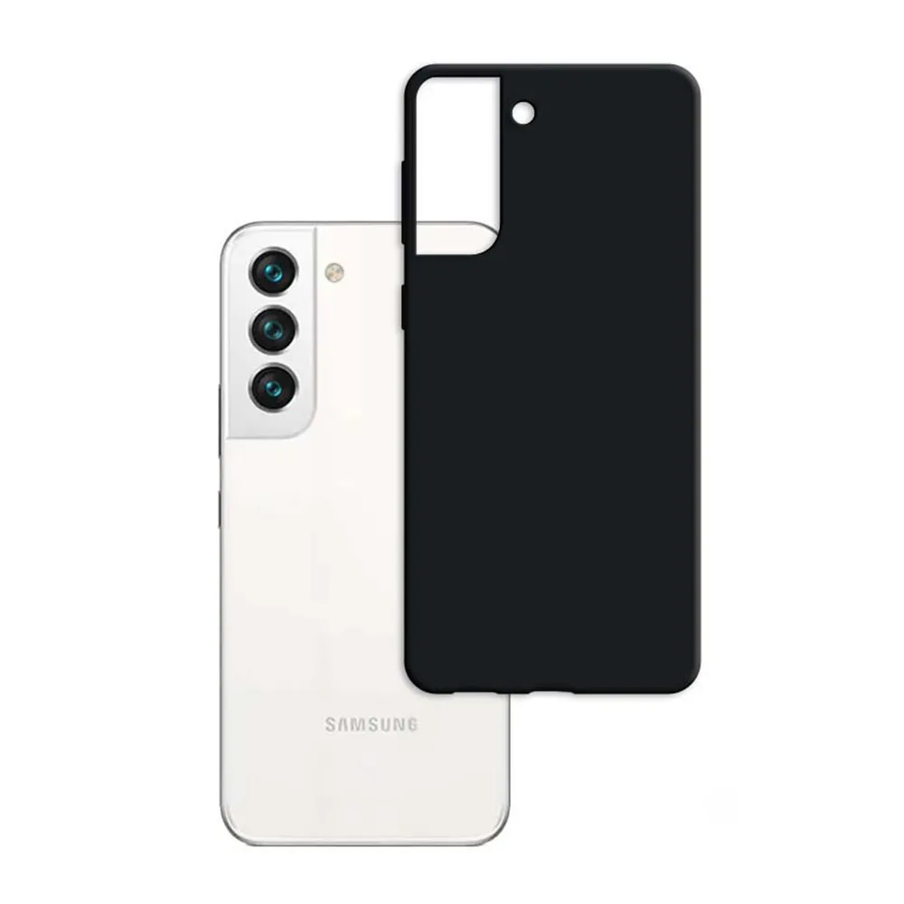 20230217104338_3mk_matt_back_cover_silikonis_black_galaxy_s23 3MK Matt Back Cover Σιλικόνης 1.2mm Black (Galaxy S23) - Image 1