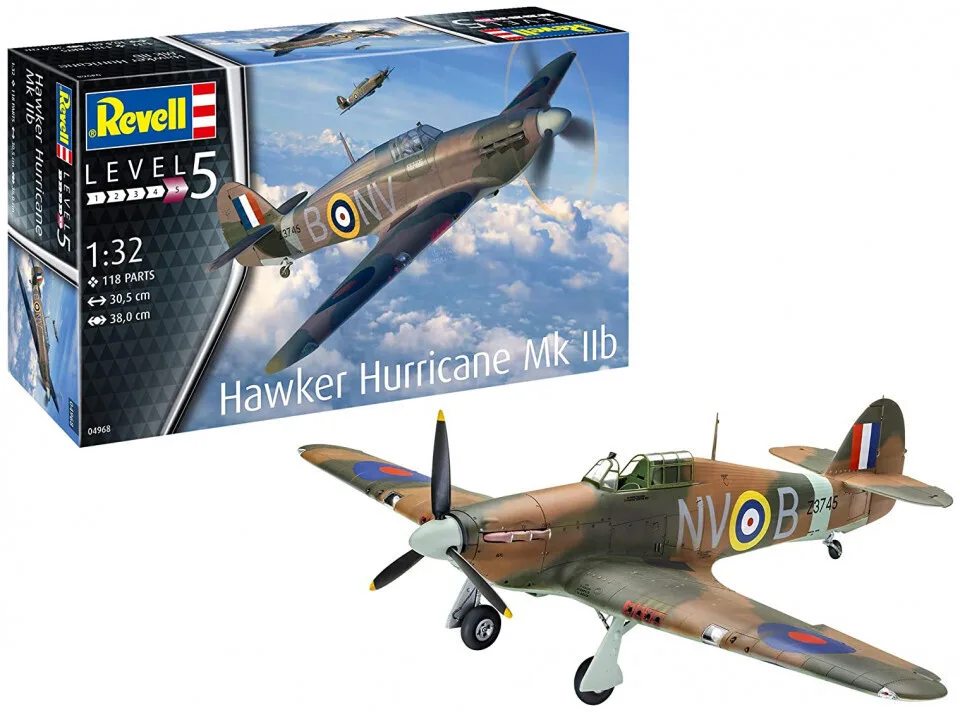 20230314135005_revell_figoura_montelismou_aeroplano_hawker_hurricane_mkiib_se_klimaka_1_32_04968 Revell Φιγούρα Μοντελισμού Αεροπλάνο Hawker Hurricane MkIIb σε Κλίμακα 1:32 04968 - Image 1