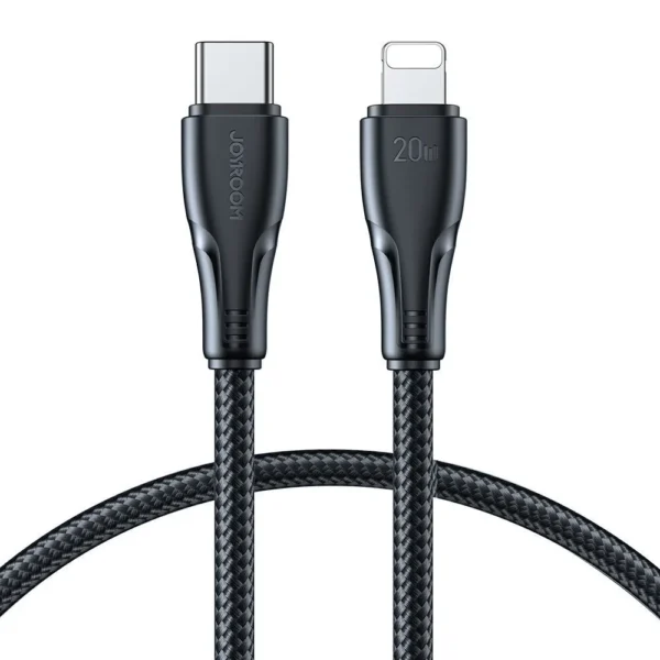 Joyroom S-CL020A11 Braided USB-C to Lightning Cable 20W Μαύρο 0.25m