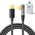 Joyroom S-CL020A6 Angle (90°) / Braided USB-C to Lightning Cable 20W Μαύρο 1.2m