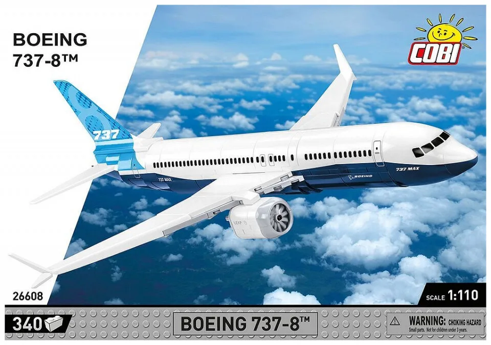 20230412121626_cobi_touvlakia_boeing_737_8_gia_7_eton_340tmch_26608 Cobi Τουβλάκια Boeing 737-8 για 7+ Ετών 340τμχ COBI-26608 - Image 1