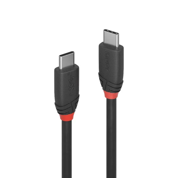 Lindy USB 3.2 Cable USB-C male - USB-C Μαύρο 0.5m 36905