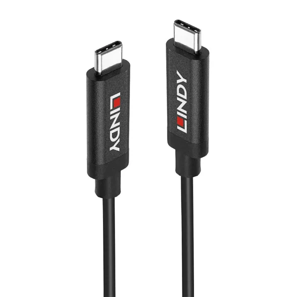 Lindy USB 3.2 Cable USB-C male - USB-C Μαύρο 5m (43308)