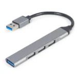 Gembird USB 3.1 Hub 4 Θυρών με σύνδεση USB-A Ασημί (UHB-U3P1U2P3-02)