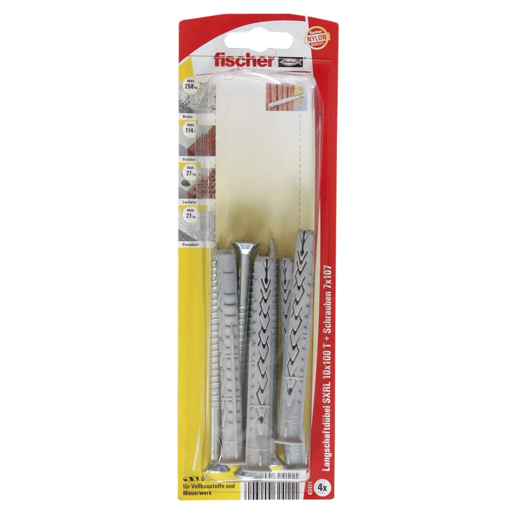 20230621132217_fischer_oupa_plastiko_62411_4tmch fischer Ούπα Πλαστικό 10x100mm 4τμχ 62411 - Image 1