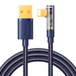 Joyroom S-UL012A6 Angle (90°) / Braided USB-A to Lightning Cable Μπλε 1.2m