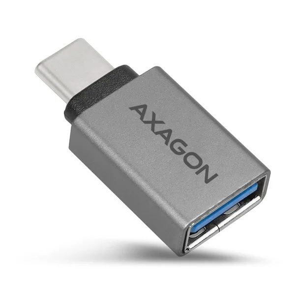 20230712143236_axagon_metatropeas_usb_c_male_se_usb_a_female_gri Axagon Μετατροπέας USB-C male σε USB-A female Γκρι 1τμχ RUCM-AFA - Image 1