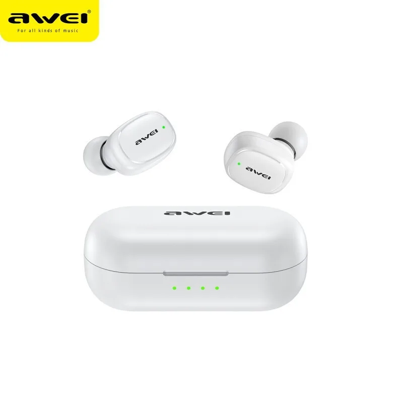 20230717133541_awei_t13_pro_in_ear_bluetooth_handsfree_akoustika_me_antochi_ston_idrota_kai_thiki_fortisis_leyka Awei T13 Pro In-ear Bluetooth Handsfree Ακουστικά με Αντοχή στον Ιδρώτα και Θήκη Φόρτισης Λευκά - Image 1
