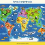 Παιδικό Puzzle Animal World Map για 4+ Ετών 30pcs 06641 Ravensburger