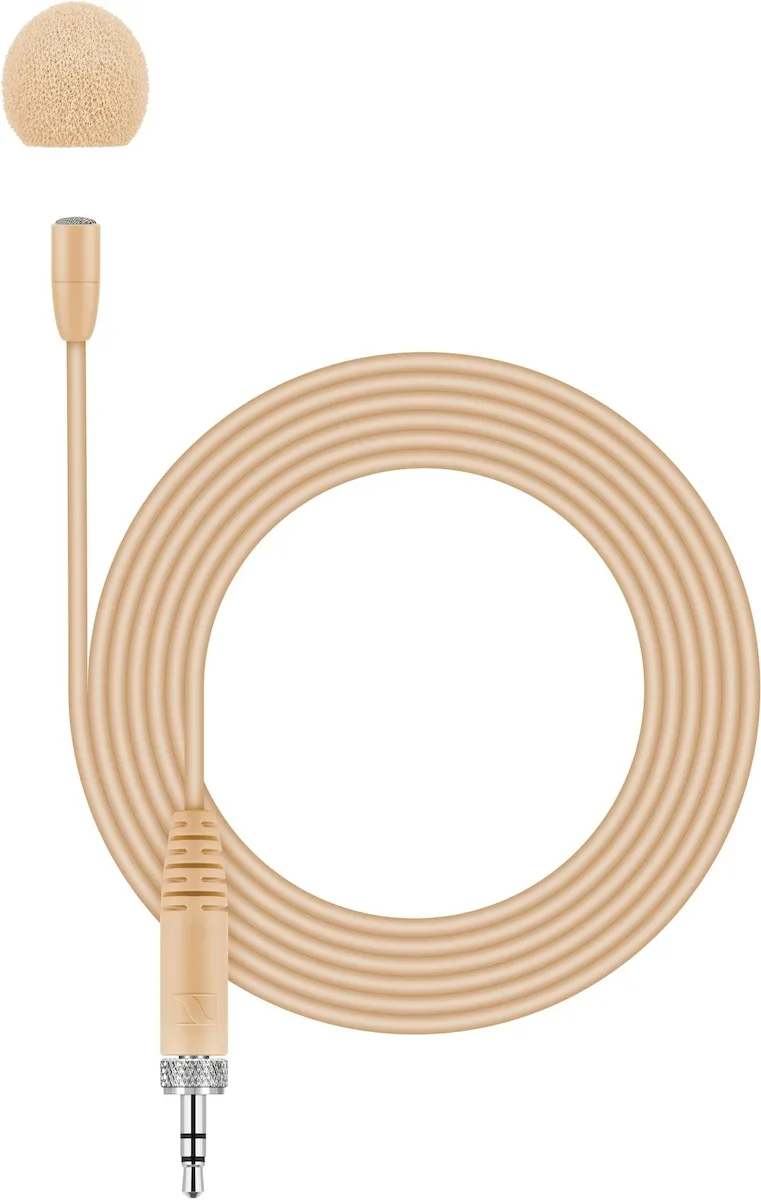 Sennheiser MKE Essential Omni Πυκνωτικό Μικρόφωνο 3.5mm Πέτου, Clip On για Φωνητικά σε Μπεζ Χρώμα - Image 1