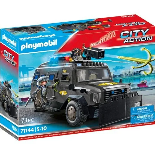 20230725192152_playmobil_city_action_gia_5_eton_71144 Playmobil City Action Θωρακισμένο Όχημα Ειδικών Δυνάμεων για 5-10 ετών 71144 - Image 1