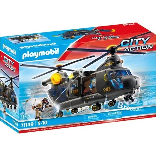 20230725192153_playmobil_city_action_gia_5_eton_71149 Playmobil City Action Ελικόπτερο Ειδικών Δυνάμεων Με Δύο Έλικες για 5 ετών 71149 - Image 1