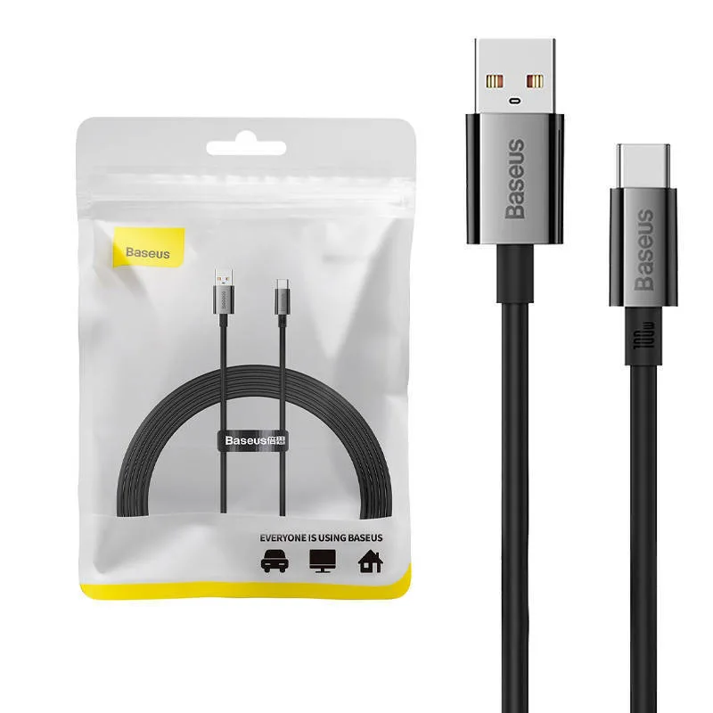 Baseus Superior USB 2.0 Cable USB-C male - USB-A 100W Μαύρο 2m (P10320102114-02) - Image 1