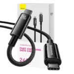 Baseus Tungsten Gold USB 2.0 Cable USB-C male - USB-C 240W Μαύρο 3m (CAWJ040201)