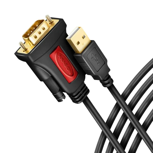 Axagon Καλώδιο RS232 9-pin male σε USB-A 1.5m (ADS-1PSN) 1τμχ