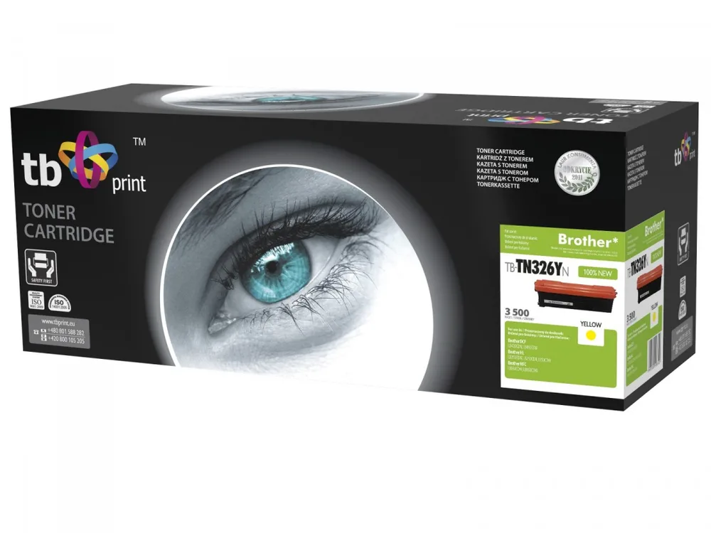 20230920120135_tb_print_symvato_toner_gia_laser_ektypoti_brother_3500_selidon_kitrino_tb_tn326yn TB Print Συμβατό Toner για Laser Εκτυπωτή Brother 3500 Σελίδων Κίτρινο (TB-TN326YN) - Image 1
