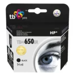 TB Print Συμβατό Μελάνι Εκτυπωτή InkJet HP 14ml Μαύρο TBH-650BR