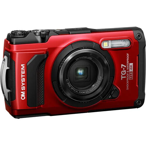 Olympus TG-7 Compact Φωτογραφική Μηχανή 12MP Οπτικού Ζουμ 4x με Οθόνη 3" και Ανάλυση Video 4K UHD Κόκκινη / Μαύρη - Image 1