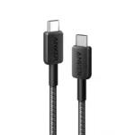 Anker 322 Braided USB 2.0 Cable USB-C male - USB-C 60W PD Μαύρο 1.8m A81F6G11