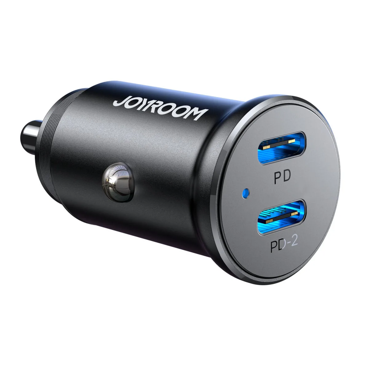 Joyroom JR-CCN06 Φορτιστής Αυτοκινήτου 30W 3A Γρήγορης Φόρτισης με Θύρες: 2xType-C Μαύρο Χρώμα - Image 1